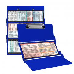 WhiteCoat Clipboard® Trifold - Blue Physical Therapy Edition